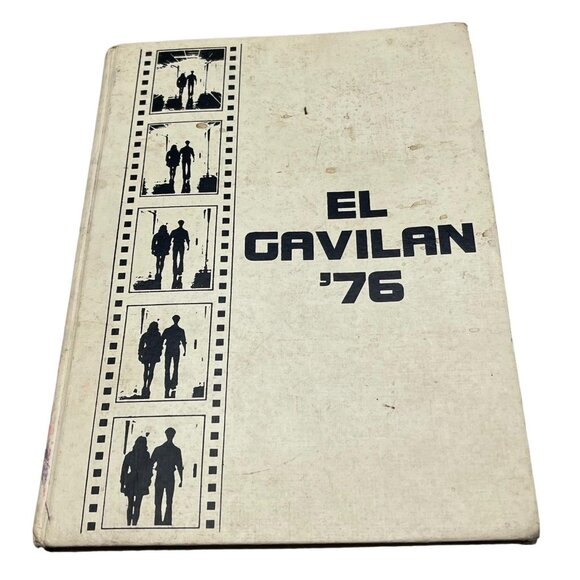 No Brand Accents El Gavalan 76 Yearbook Hardcover Gently Worn Cover